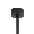 Ventilateur de plafond noir à 8 pales de 65 pouces avec éclairage LED et télécommande