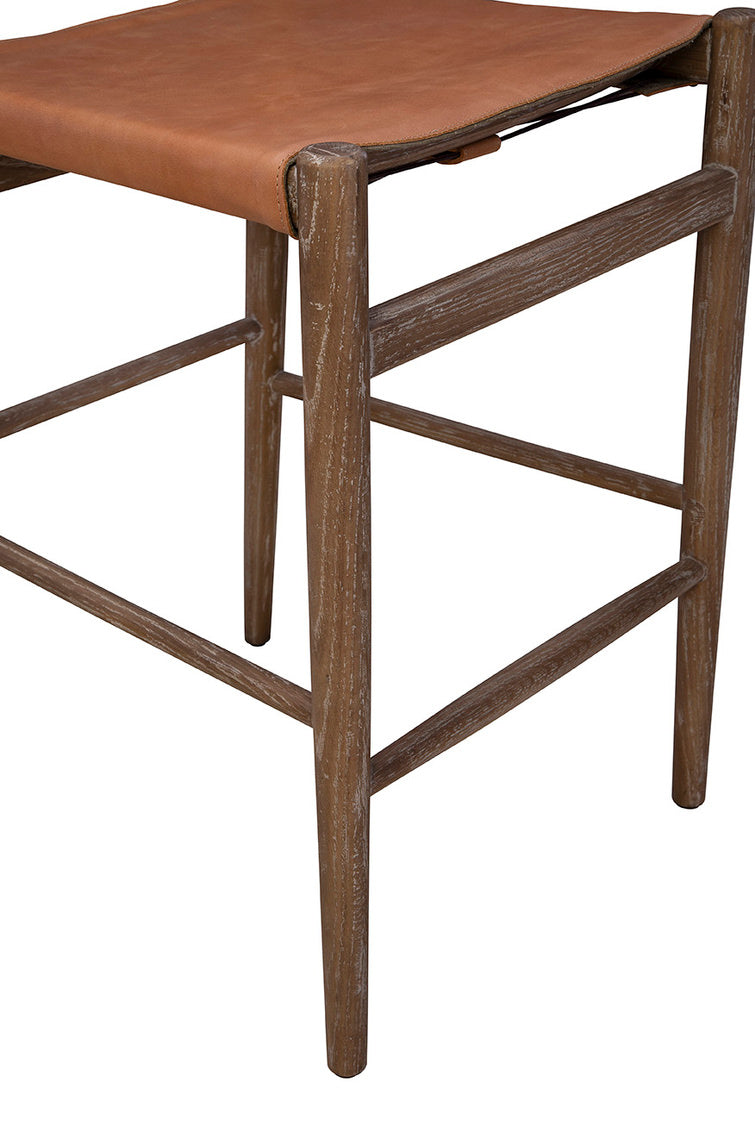 Tabouret de bar en cuir Preston