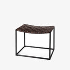 Tabouret Little Stallion avec sangle en cuir marron