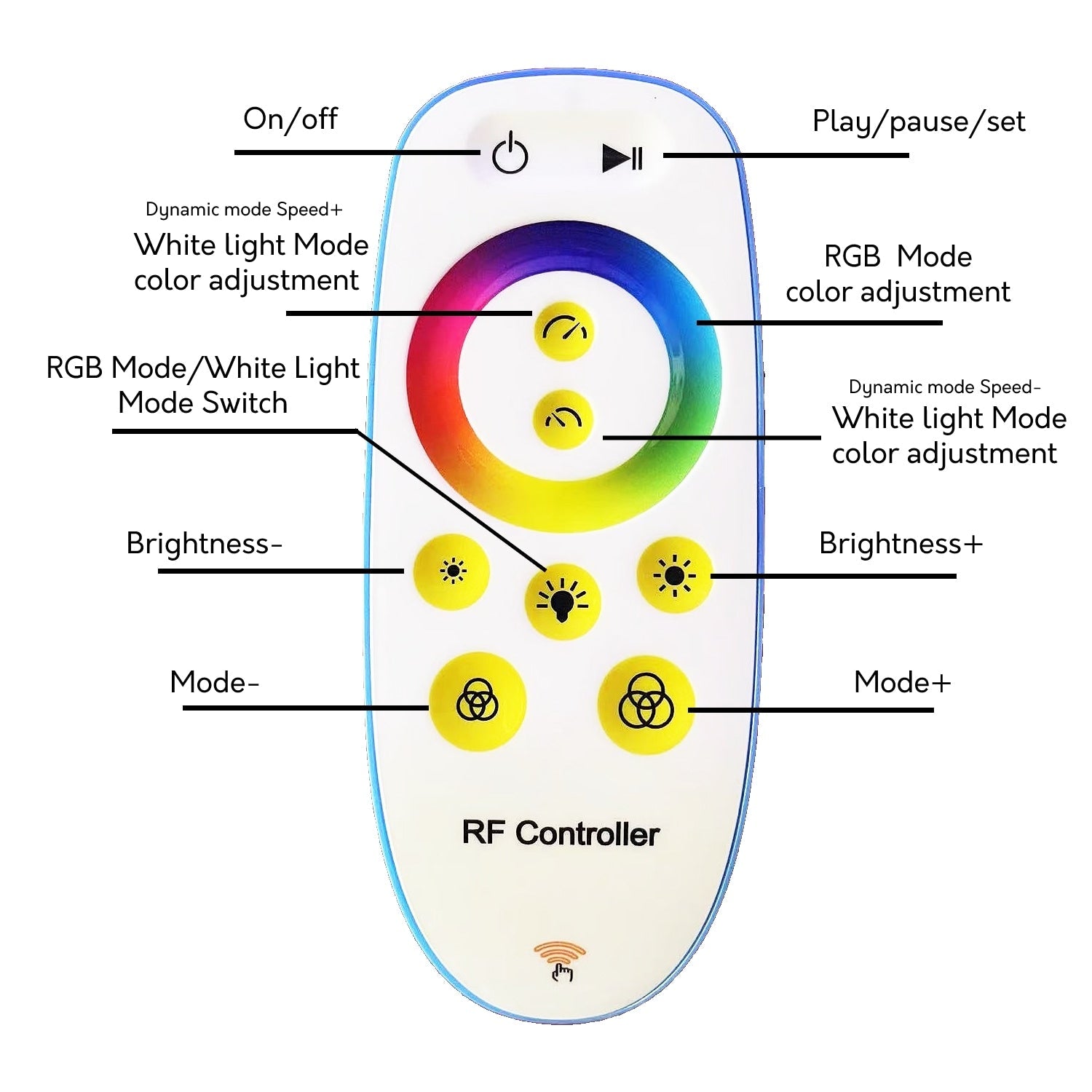 Lampadaire arqué à LED 69 pouces à intensité variable - RGBW - Non disponible