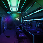 Lampadaire arqué à LED 69 pouces à intensité variable - RGBW - Non disponible