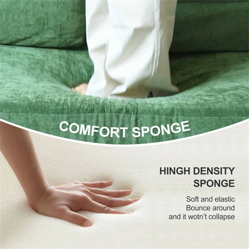 Canapé-lit convertible rembourré 70,87, fauteuil convertible, canapé de sol confortable pour salon, chambre, tissu chenille