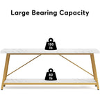 Table console extra longue de 70,9 pouces, style industriel.