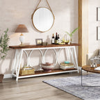 Console extra longue de 70,9 pouces, table d'appoint pour canapé de salon