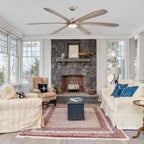 Ventilateur de plafond 6 pales 72 pouces Driftwood avec lumière et télécommande