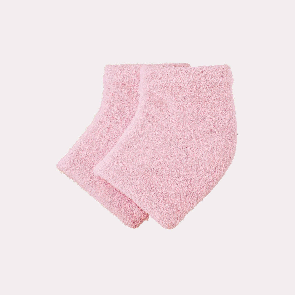 Chaussettes hydratantes pour talons roses