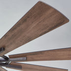 Ventilateur de plafond moulin à vent grand format en bronze huilé avec lumière et télécommande - 60 pouces