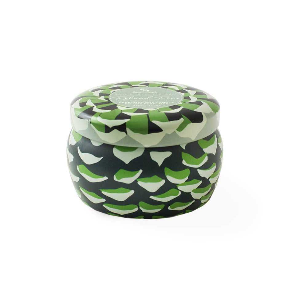 Bougie de soja Roland Pine en petite boîte