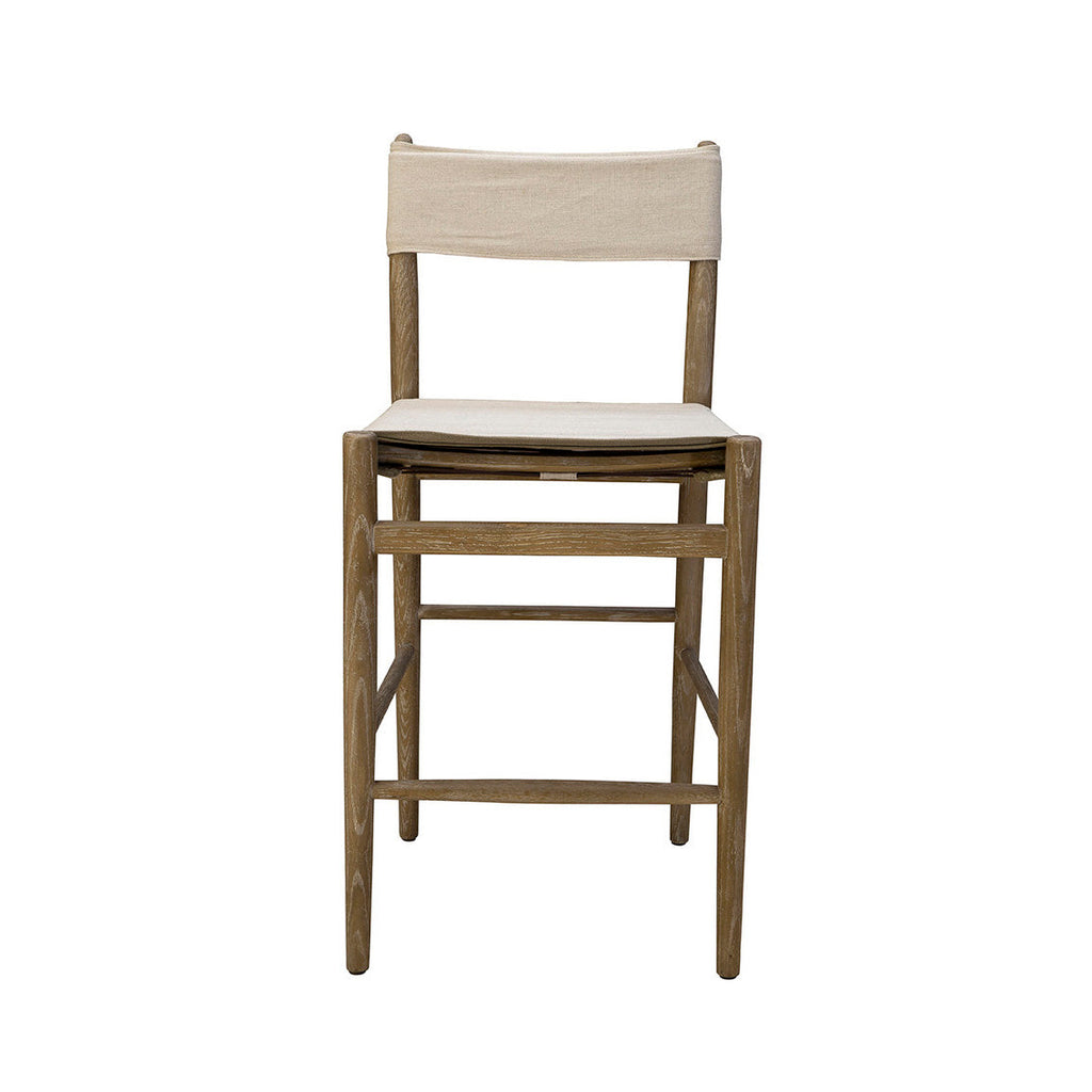 Tabouret de bar en lin Preston