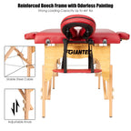 Table de massage portable de 213 cm (84 po) de long, réglable, pour le visage, les soins spa et les tatouages, avec sac de transport.