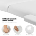 Table de massage portable de 213 cm (84 po) de long, réglable, pour le visage, les soins spa et les tatouages, avec sac de transport.