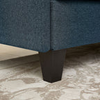 Canapé d'angle en L de 86,22 pouces avec poches de rangement latérales