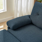 Canapé d'angle en L de 86,22 pouces avec poches de rangement latérales