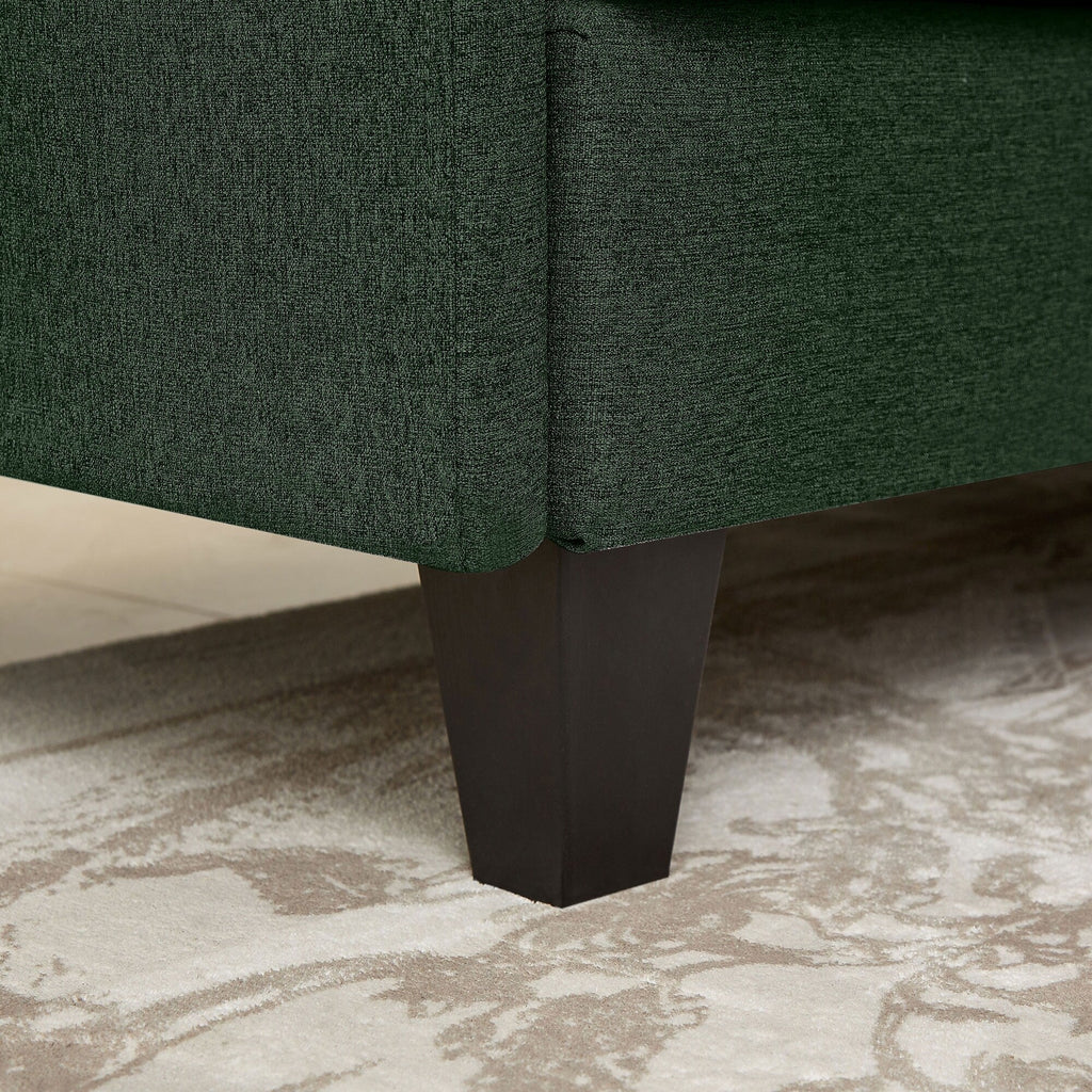 Canapé d'angle en L de 86,22 pouces avec poches de rangement latérales