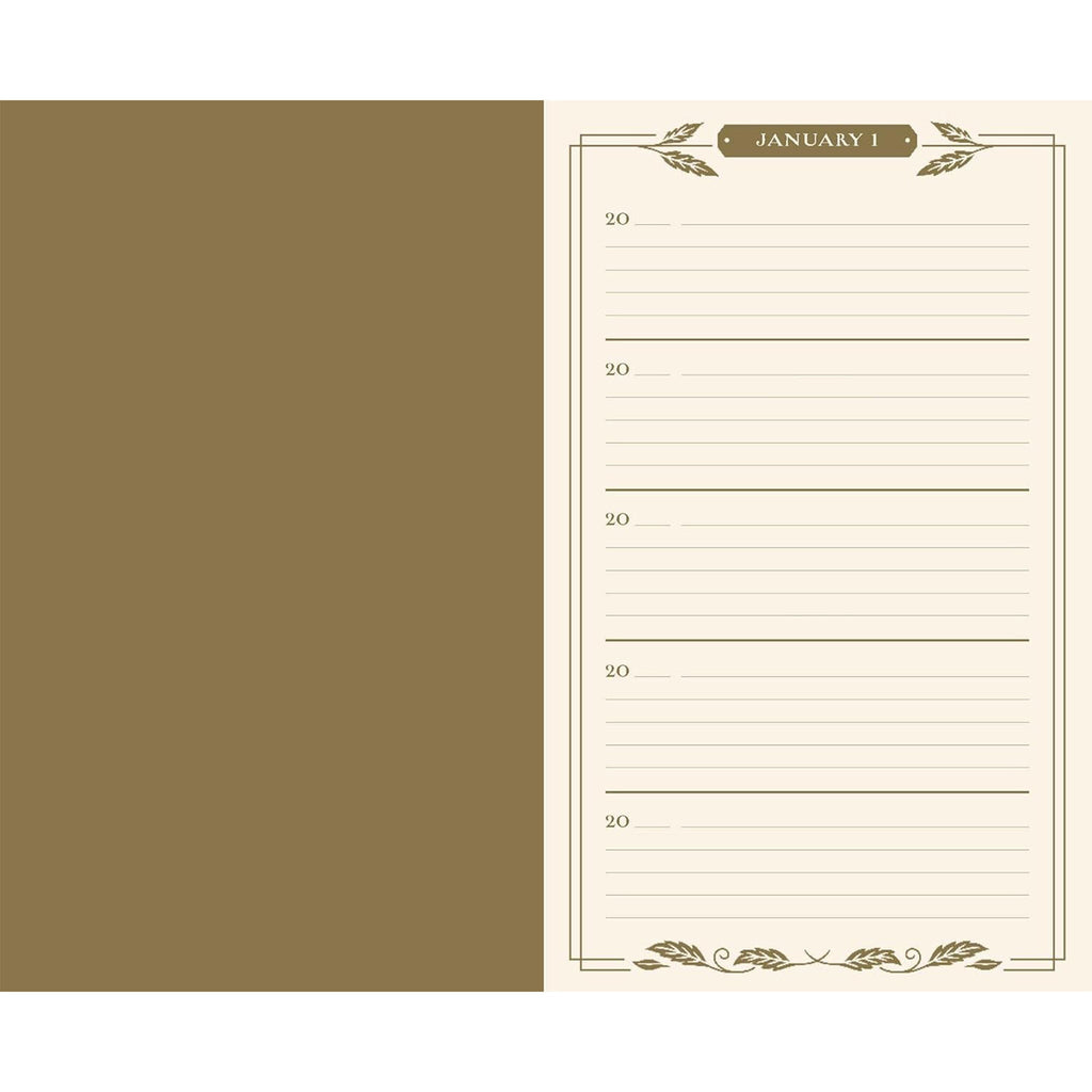 Journal doré d'une ligne par jour