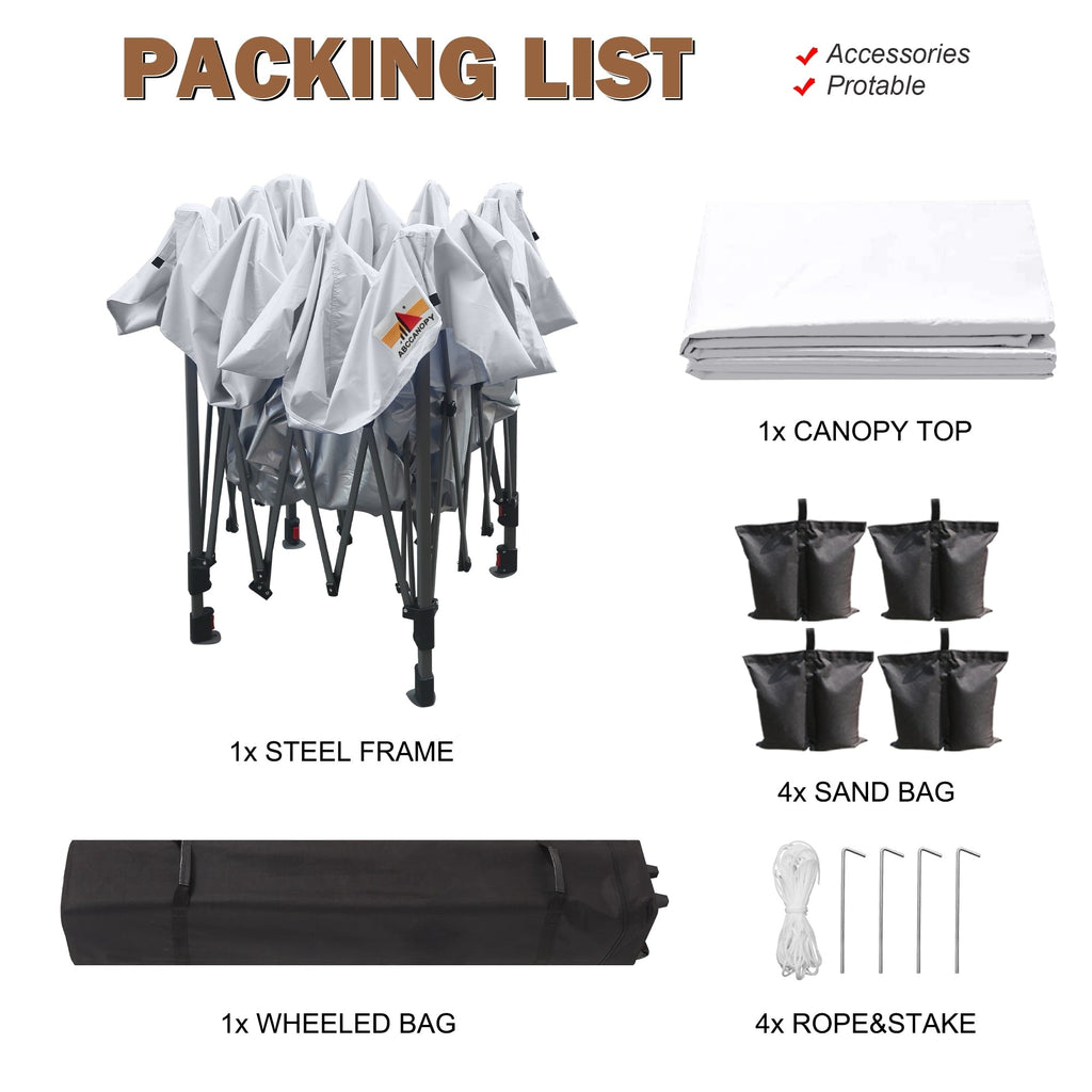 ABCCANOPY Tente-auvent extérieure durable et facile à monter