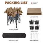 ABCCANOPY Tente-auvent extérieure durable et facile à monter