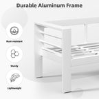 Ensemble de mobilier de patio en aluminium AECOJOY 7 pièces, ensemble de conversation d'extérieur