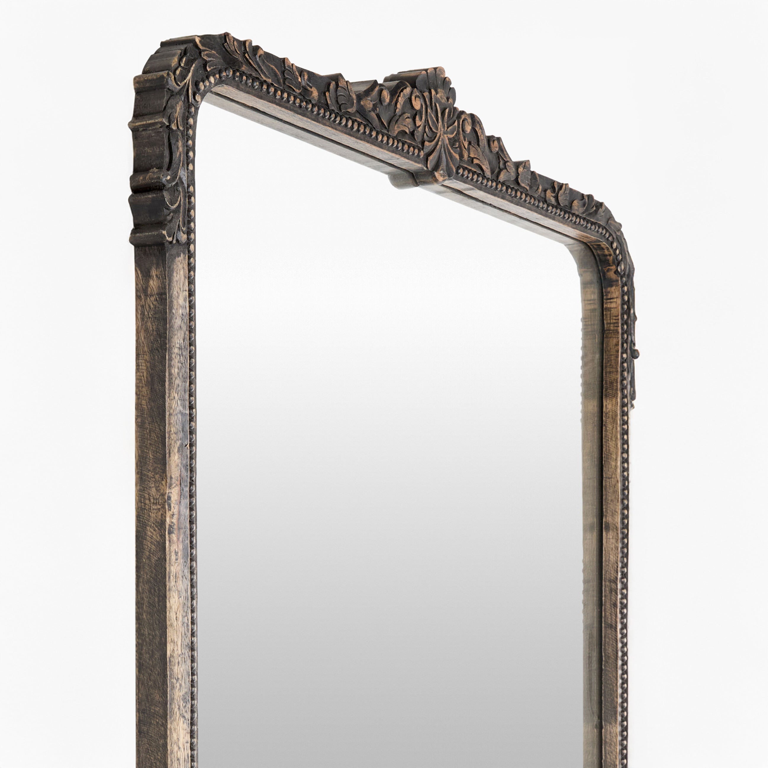 Miroir pleine longueur Aaliyah en noir naturel