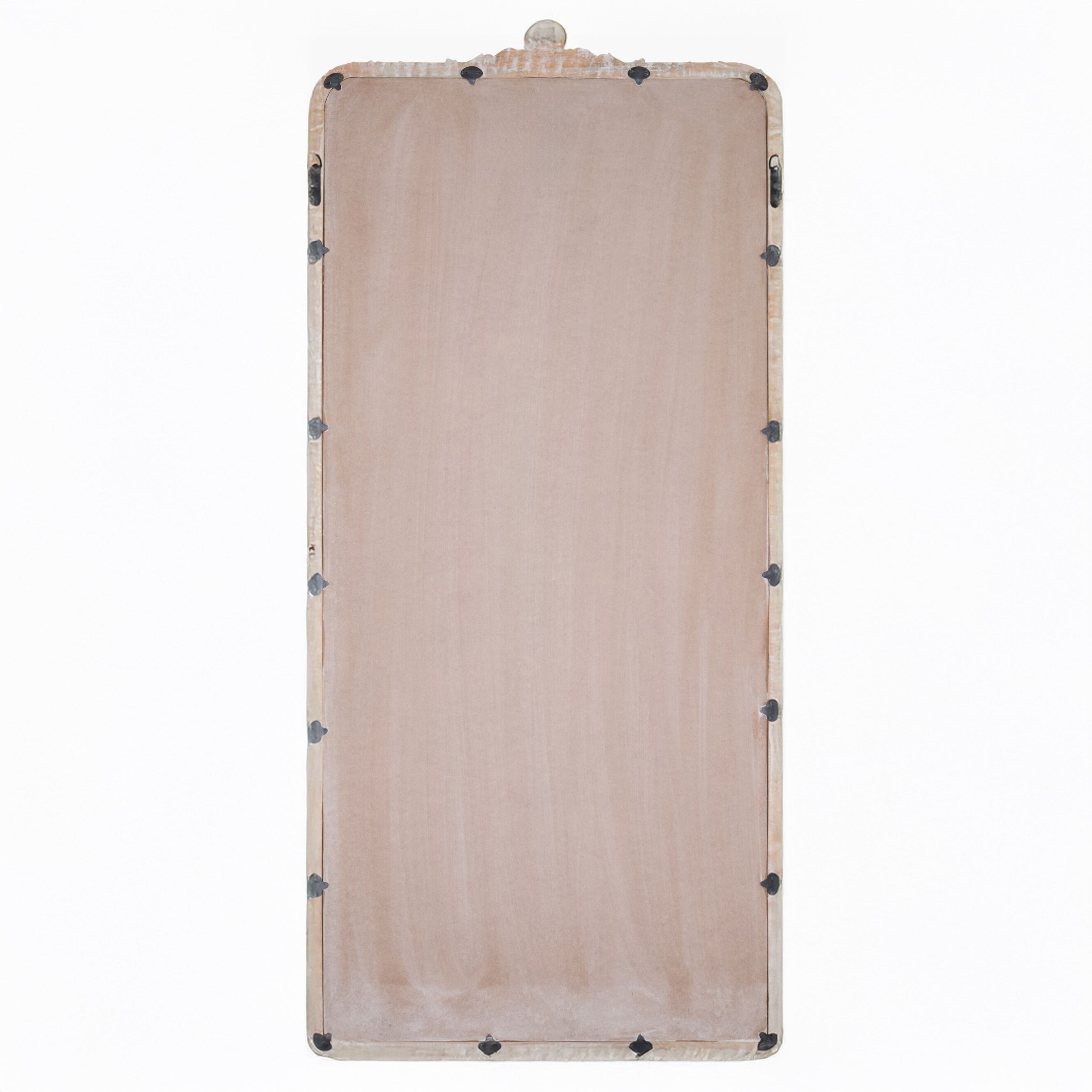 Miroir pleine longueur Aaliyah en blanc vieilli