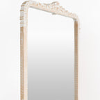 Miroir pleine longueur Aaliyah en blanc vieilli