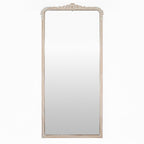 Miroir pleine longueur Aaliyah en blanc vieilli
