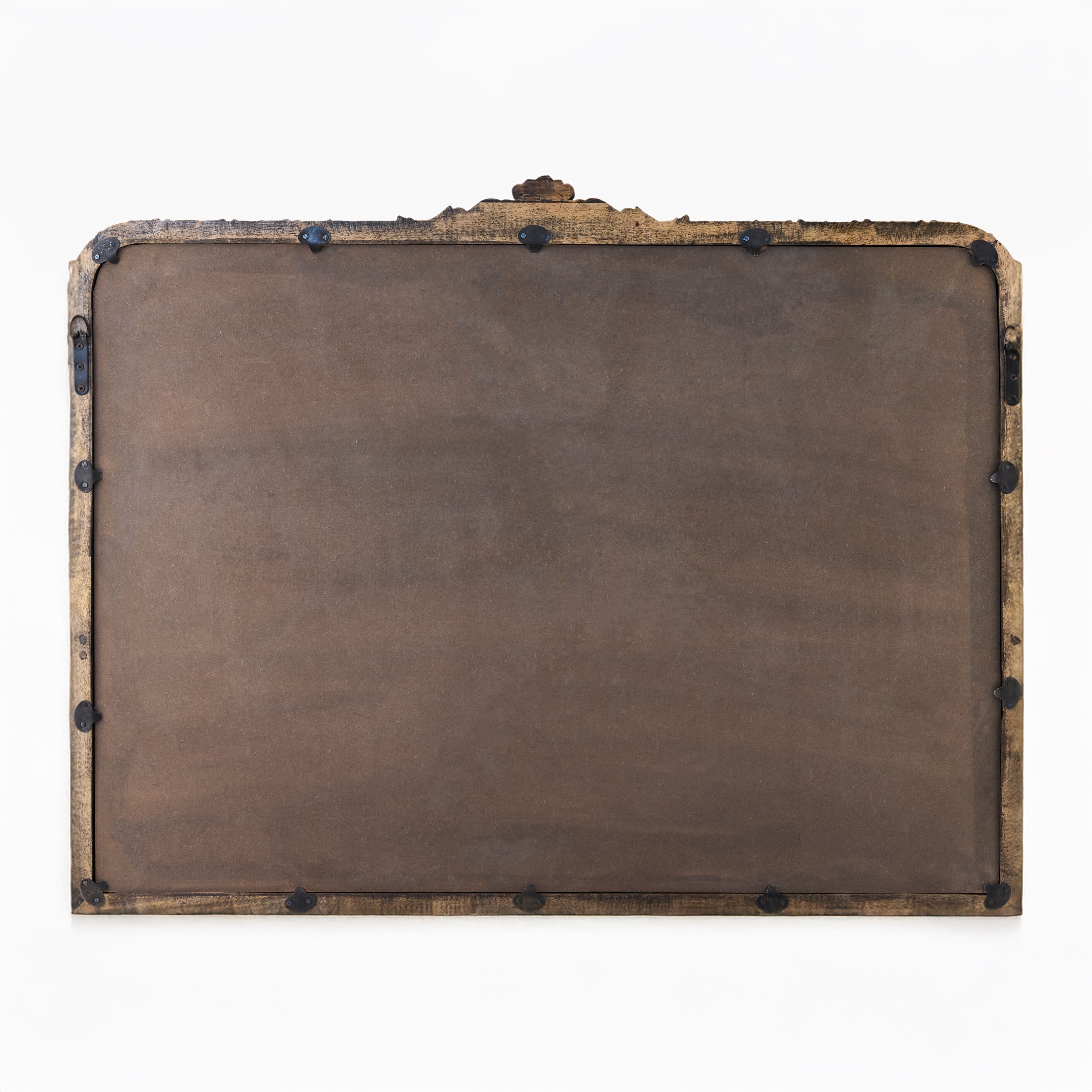 Miroir de cheminée Aaliyah en noir naturel