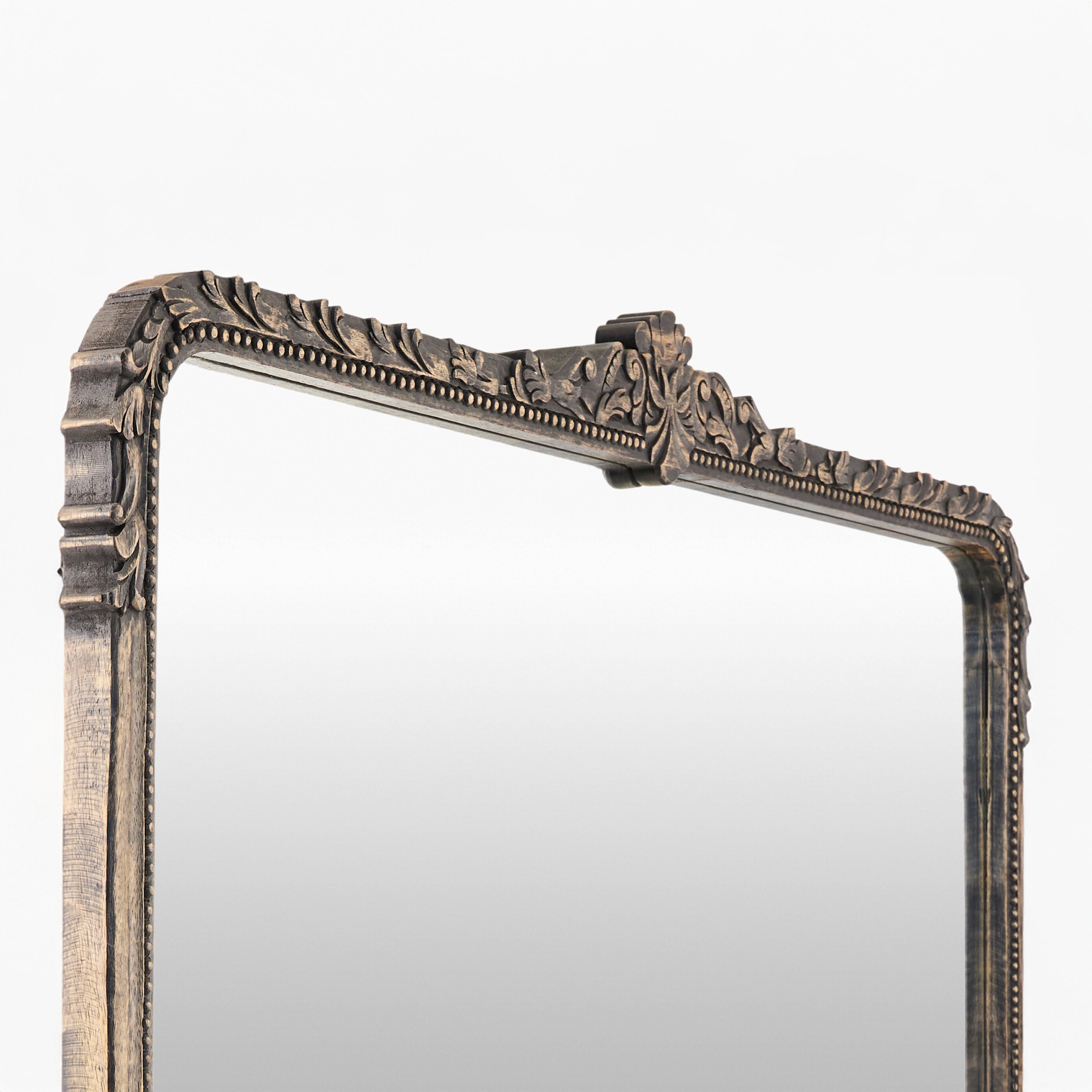 Miroir de cheminée Aaliyah en noir naturel