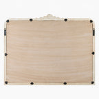 Miroir de cheminée Aaliyah en blanc vieilli