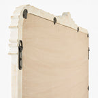 Miroir de cheminée Aaliyah en blanc vieilli