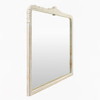 Miroir de cheminée Aaliyah en blanc vieilli