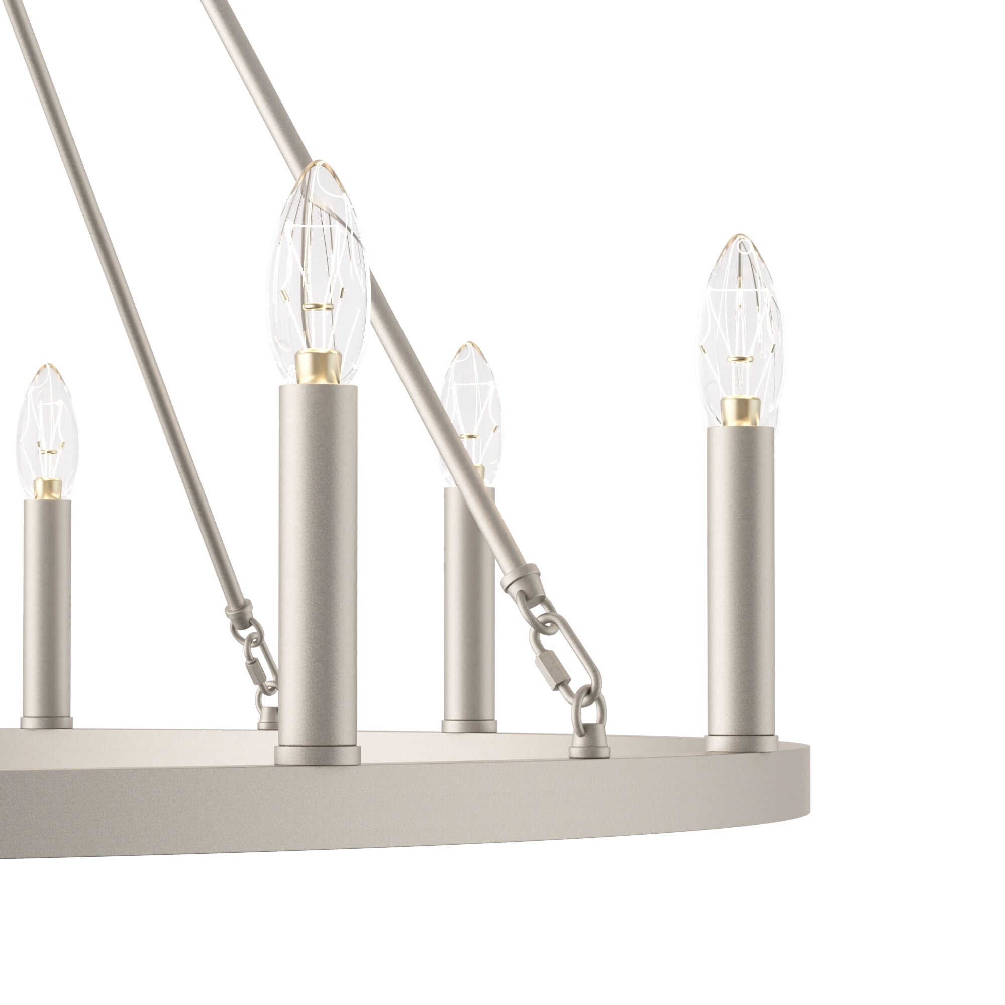 Lustre Acroma style ferme à 12 lumières, forme roue de chariot, 101,6 cm (40 po), homologué UL - Profondeur : 101,6 cm (40 po) ; Hauteur : 350 cm (138 po).