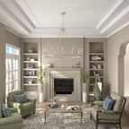 Lustre Acroma style ferme à 12 lumières, forme roue de chariot, 101,6 cm (40 po), homologué UL - Profondeur : 101,6 cm (40 po) ; Hauteur : 350 cm (138 po).