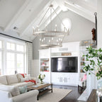 Lustre Acroma moderne à 20 lumières, style ferme, rond, 40 po, en forme de roue de chariot, homologué UL.