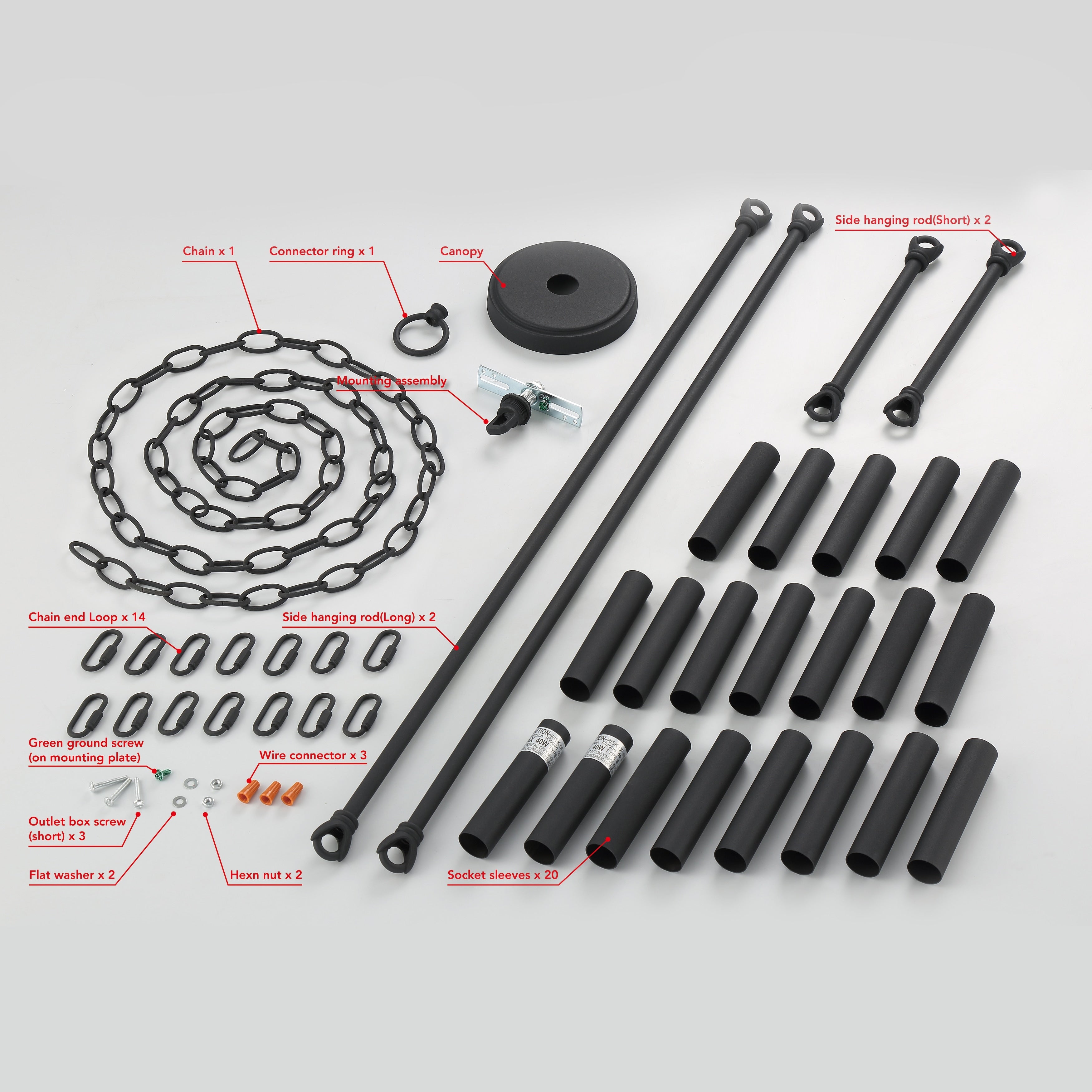 Lustre Acroma moderne à 20 lumières, style ferme, rond, 40 po, en forme de roue de chariot, homologué UL.