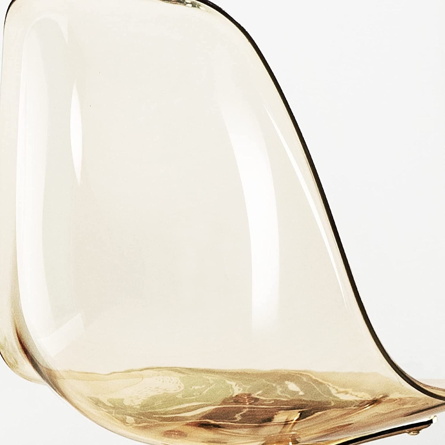 Chaise de bureau à roulettes pivotante en acrylique, sans accoudoirs et réglable en hauteur