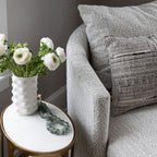 Chaise longue Four Hands Farrah en coton mérinos