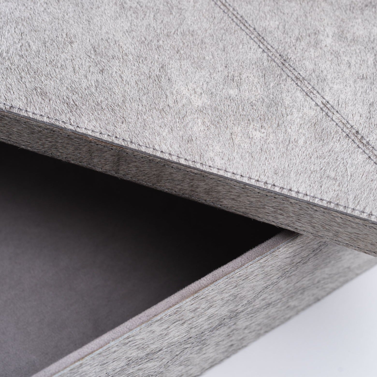 Boîtes en cuir de vache Jackson