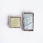 Porte-serviettes invité en rotin festonné - Blanc