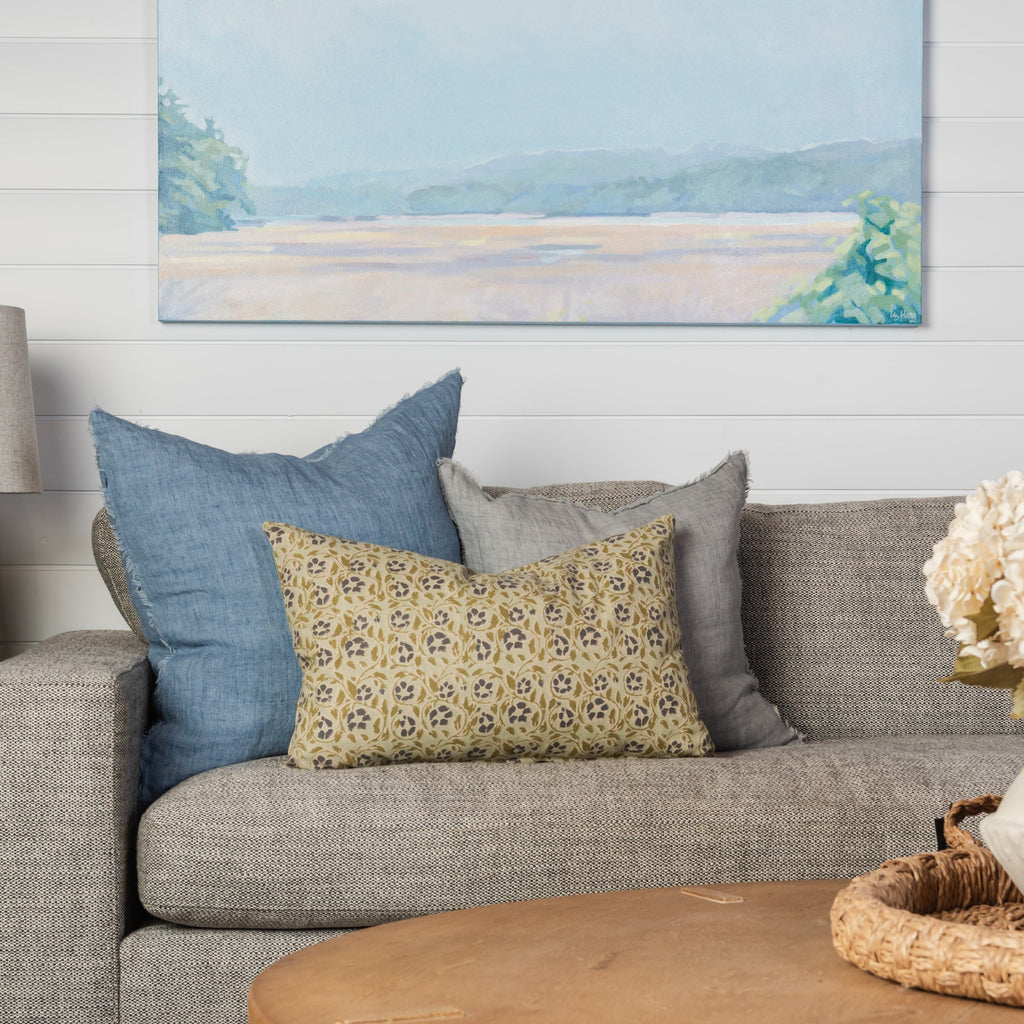 Coussin carré Lina Linen 20 en gris