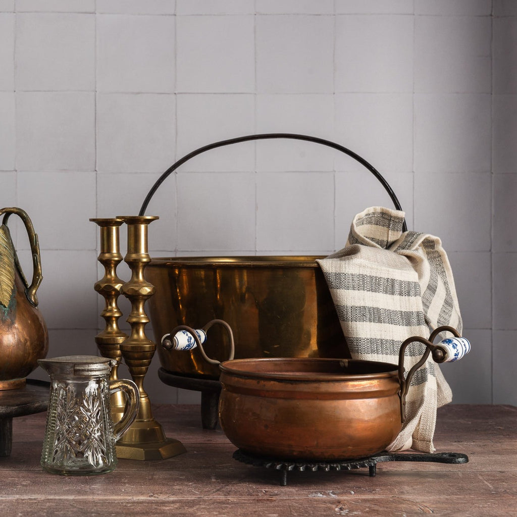 Seau à gelée vintage en laiton