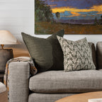 Coussin carré Lina Linen 24 couleur avocat