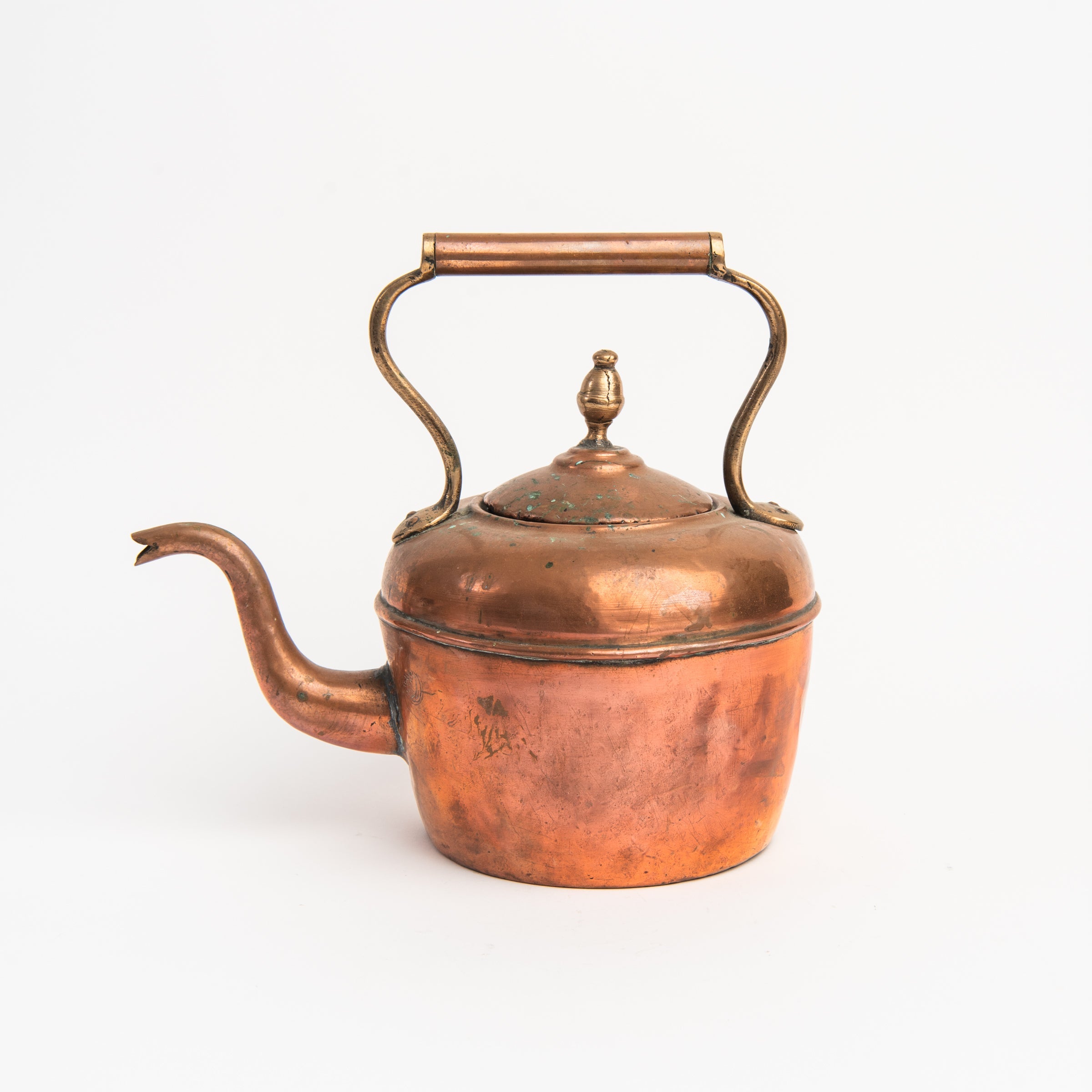 Bouilloire en cuivre vintage, vers 1880-1920