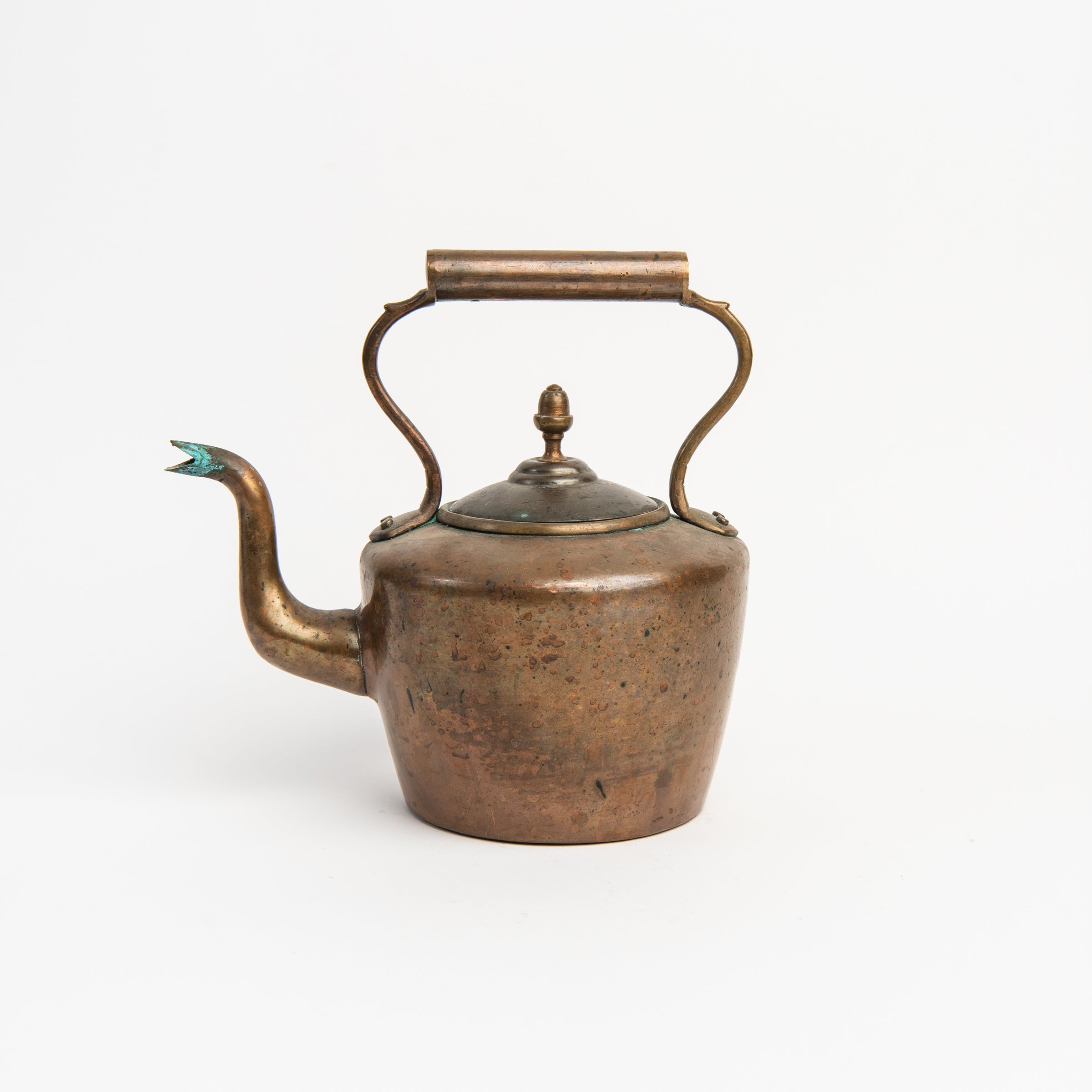 Bouilloire en cuivre vintage, vers 1850-1900