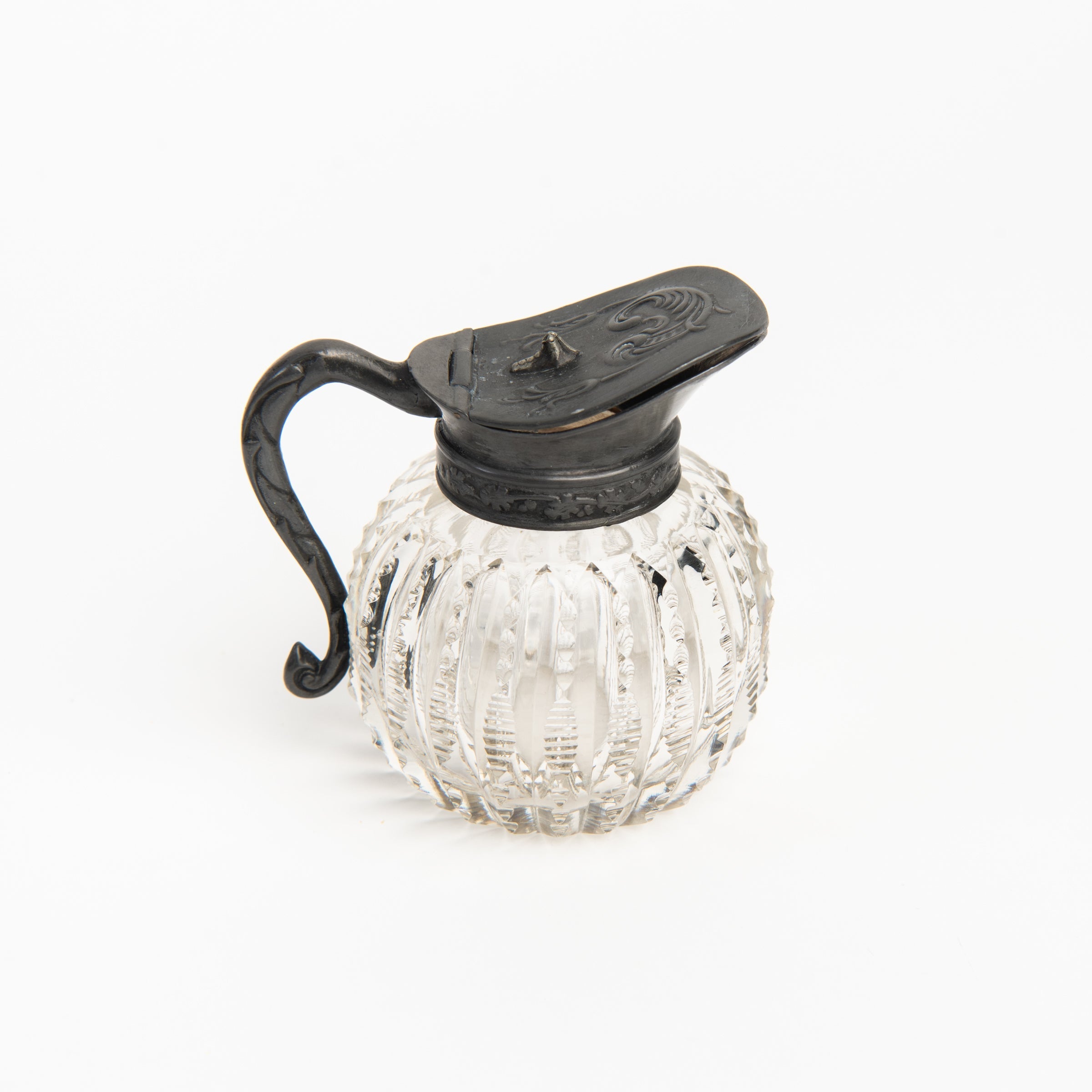 Pichet à sirop rond victorien vintage