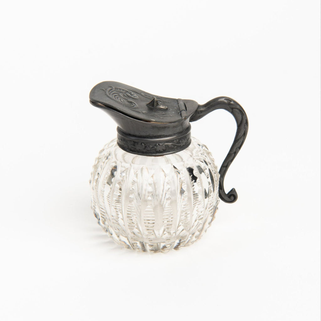 Pichet à sirop rond victorien vintage