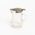 Pichet à sirop vintage en verre côtelé