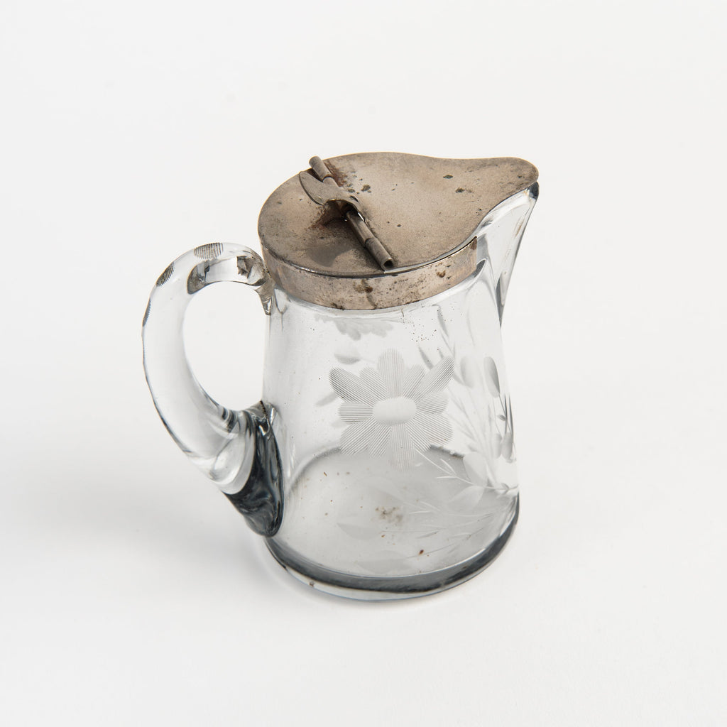 Pichet à sirop de blé vintage gravé