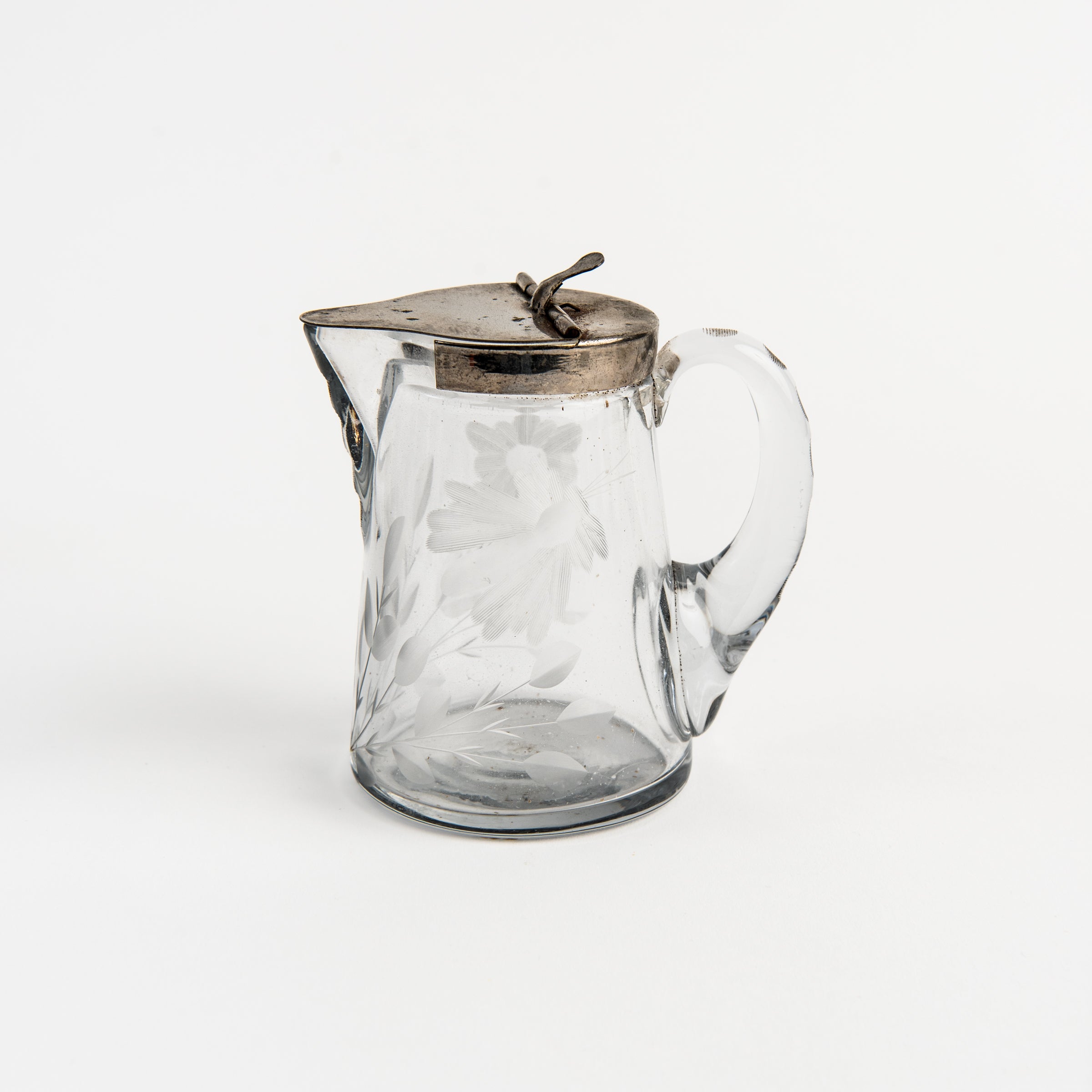 Pichet à sirop de blé vintage gravé