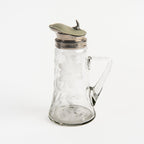 Pichet à sirop vintage gravé